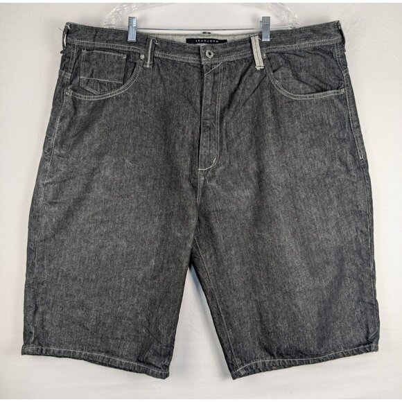 Sean John Other - Sean John Denim Shorts Mens 46x14 Black Baggy Jean Jorts Y2K 2000s Streetwear